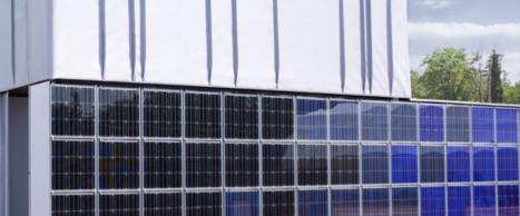 Beispiel einer Photovoltaikfassade